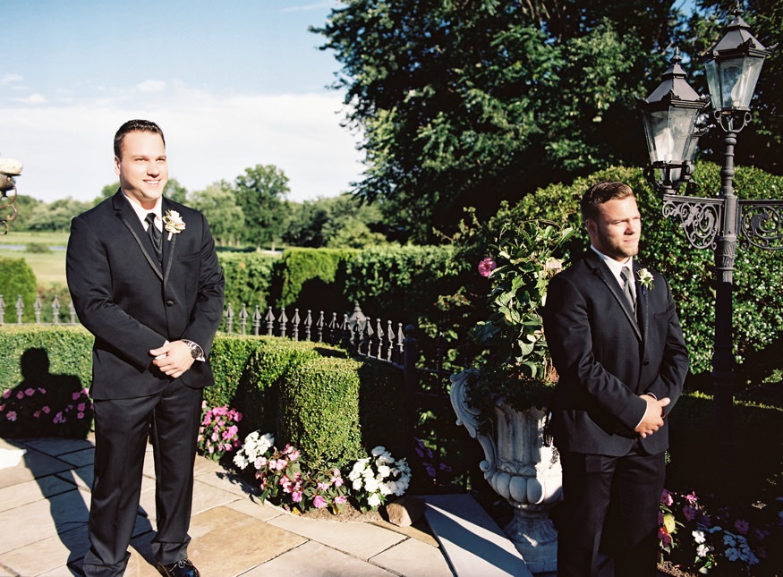 Outdoor summer wedding ceremony at the Park Savoy.