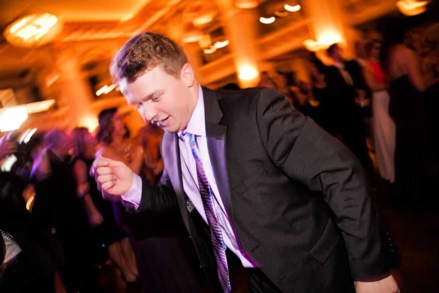 Wedding reception dancing at Ballroom at the Ben in Philadelphia.