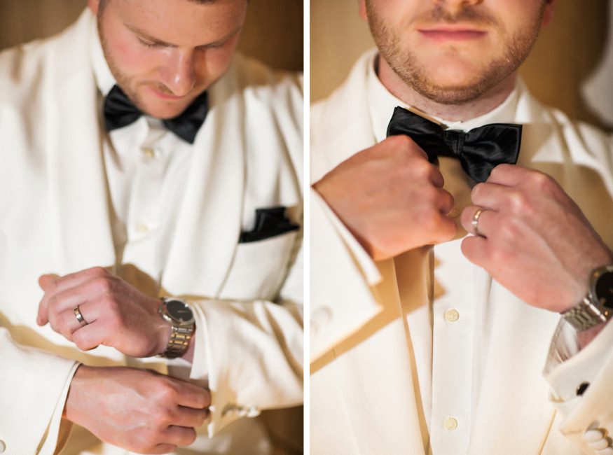 Night portraits with Groom at Ballroom at the Ben.