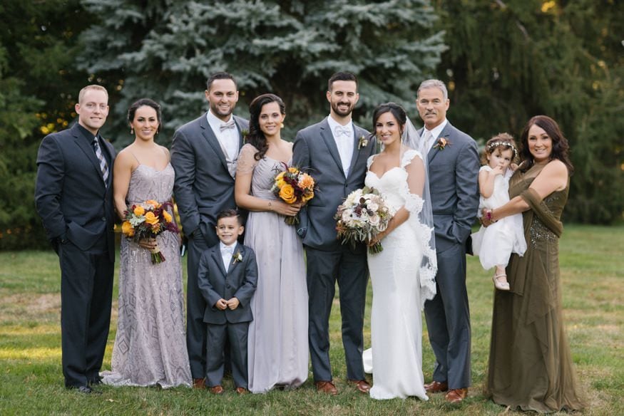 Bride and Groom recessional Knowlton Mansion wedding