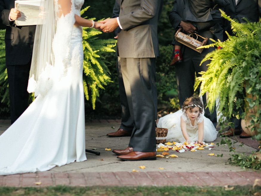 Bride and Groom recessional Knowlton Mansion ceremony