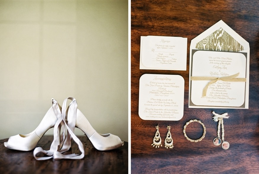 Bride's shoes by Nina.