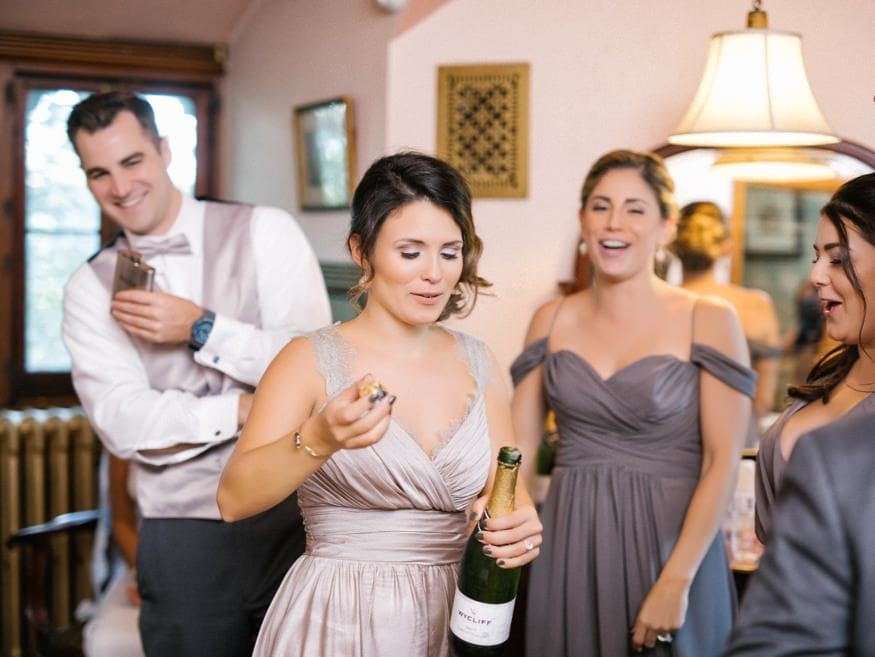 Reception details at Fall wedding at Knowlton Mansion.