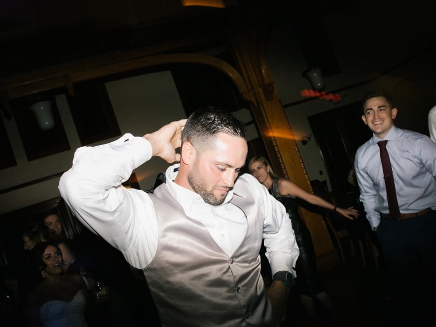 Dancing at Knowlton Mansion wedding reception.