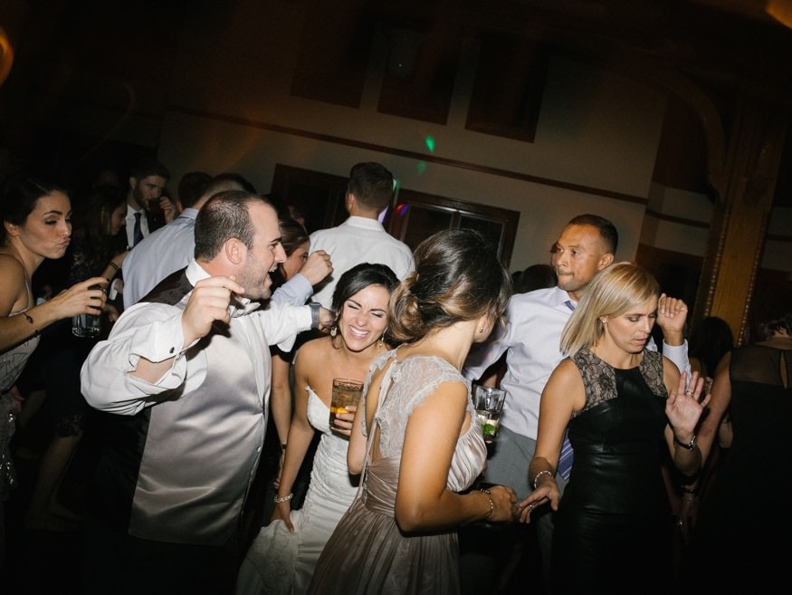 Dancing at Knowlton Mansion wedding reception.