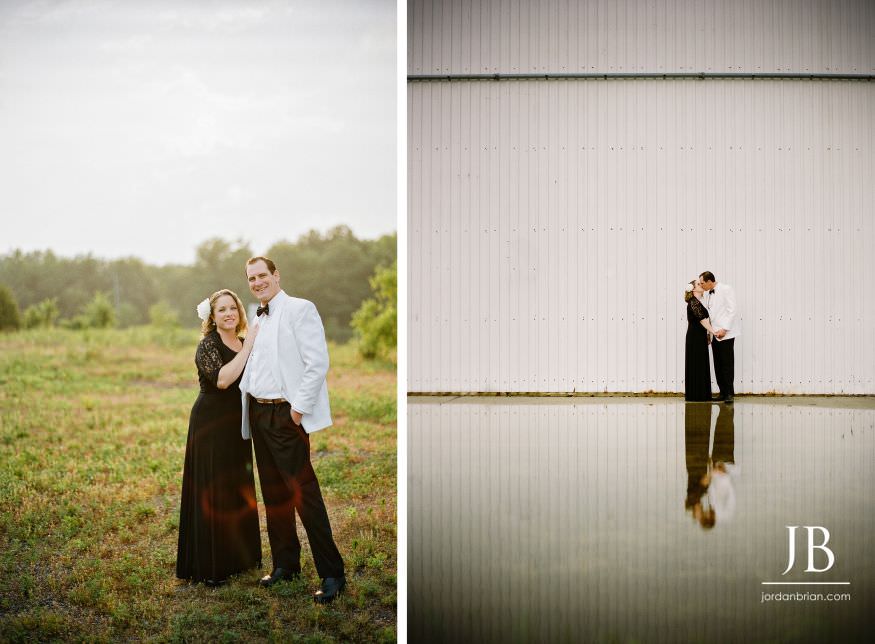 Christina and Jeff black and white couple portrait from Casablanca engagement session