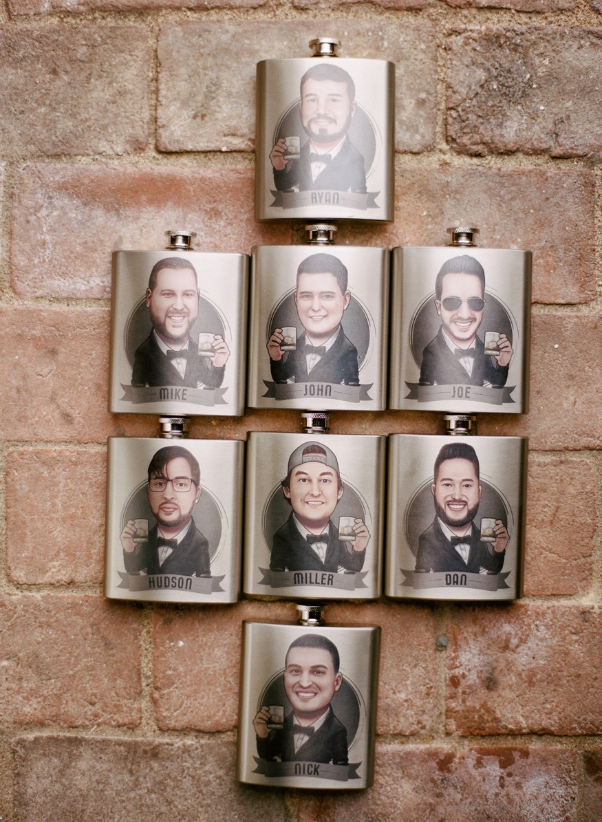 Groomsmen gifts at Brandywine Manor House wedding.