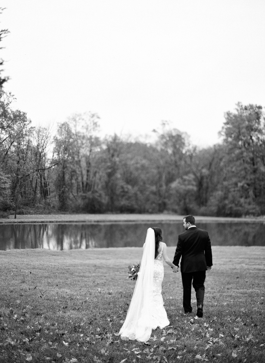 Bride & Groom portraits at Brandywine Manor House wedding.