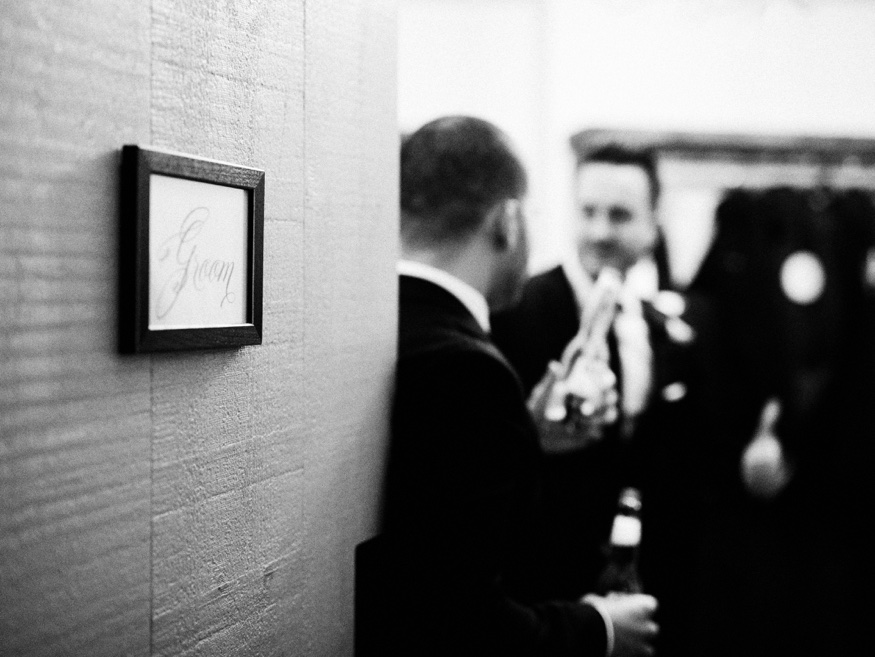 Groom getting ready at the Brandywine Manor House wedding.