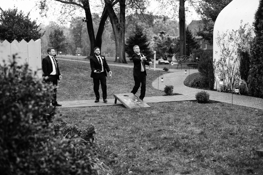 Groomsmen portraits at the Brandywine Manor House wedding.