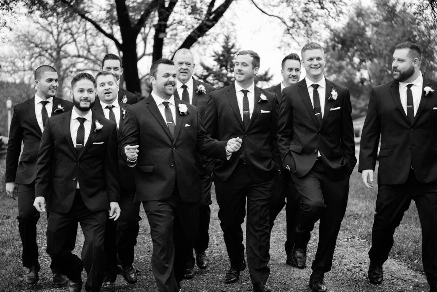 Groomsmen portraits at the Brandywine Manor House wedding.