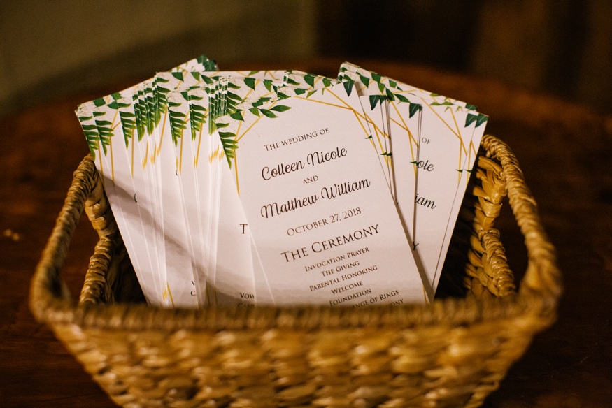Barn wedding ceremony at Brandywine Manor House.
