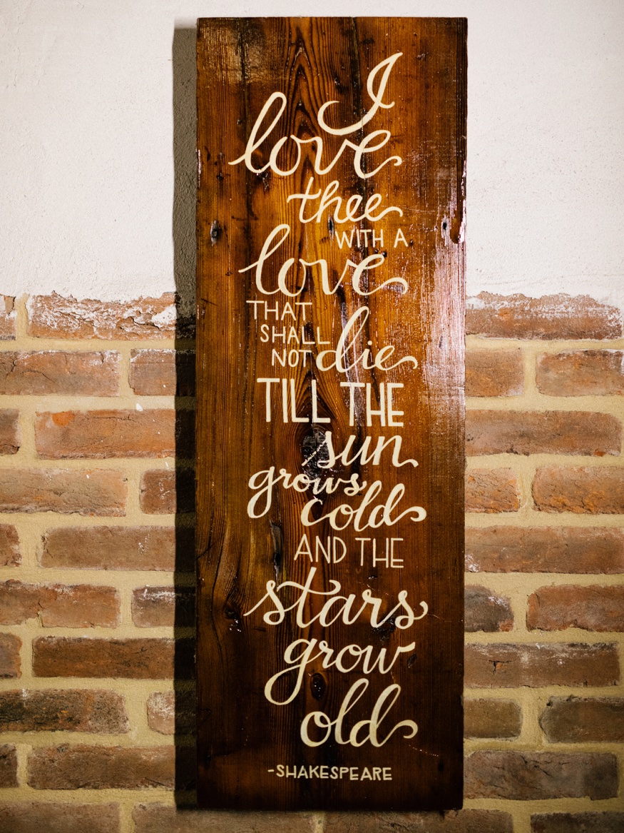 Barn wedding ceremony at Brandywine Manor House.