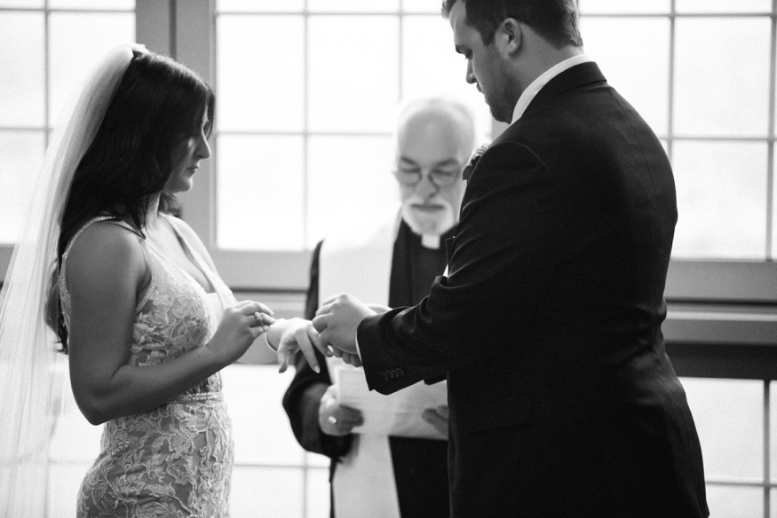 Barn wedding ceremony at Brandywine Manor House.