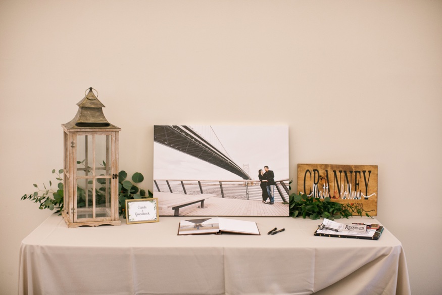 Reception details at Brandywine Manor House wedding.