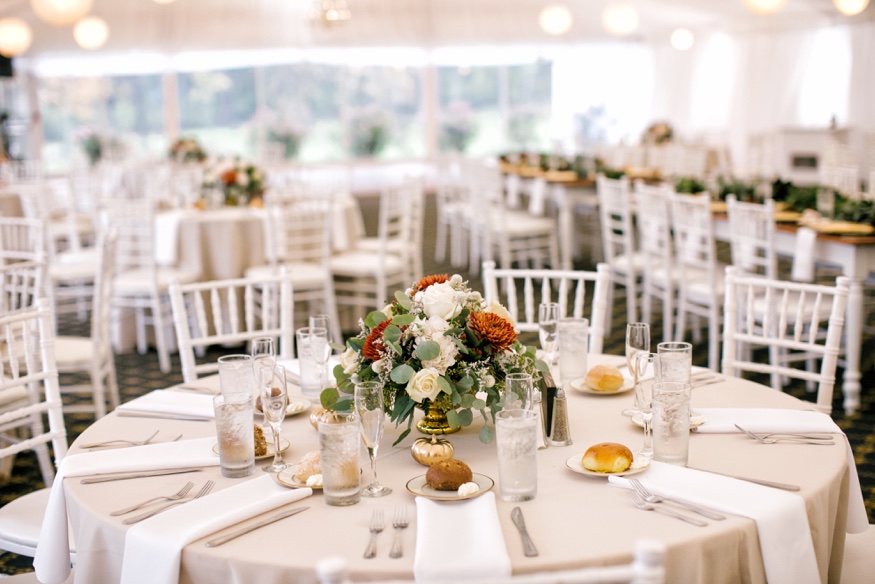 Reception details at Brandywine Manor House wedding.