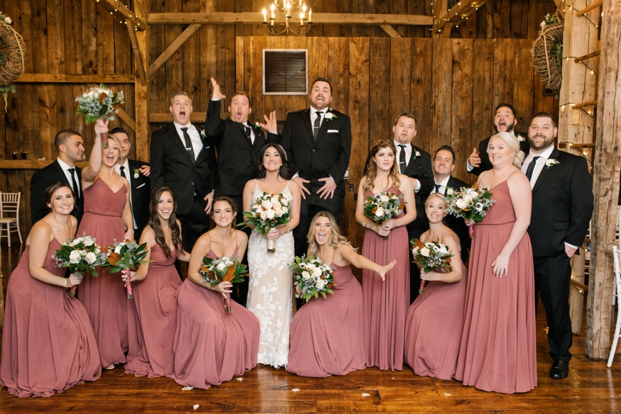 Bridal party portraits at the Brandywine Manor House wedding.