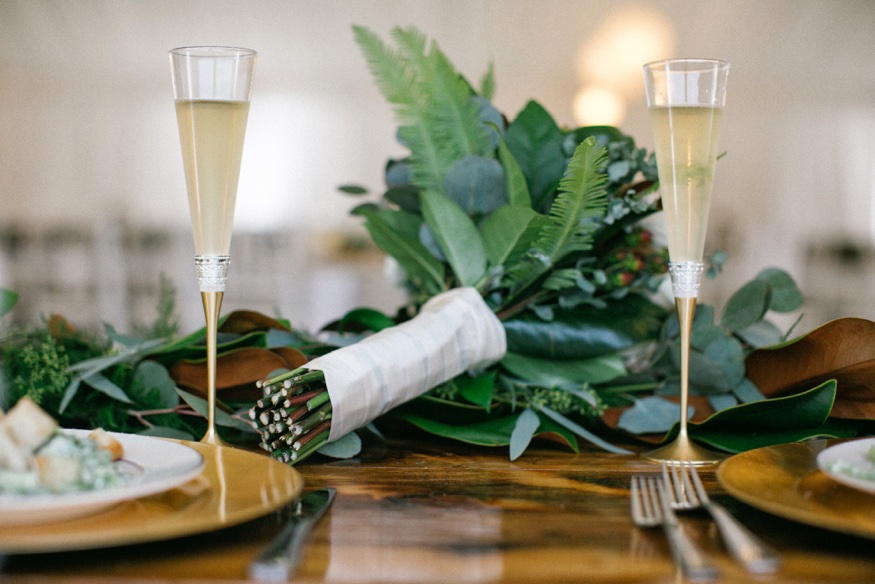 Reception details at Brandywine Manor House wedding.