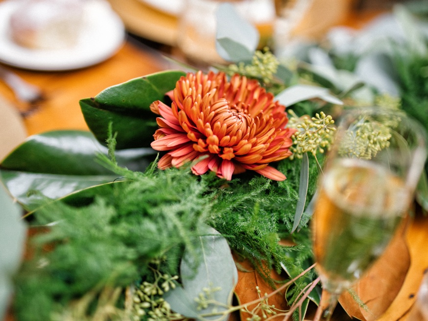 Reception details at Brandywine Manor House wedding.