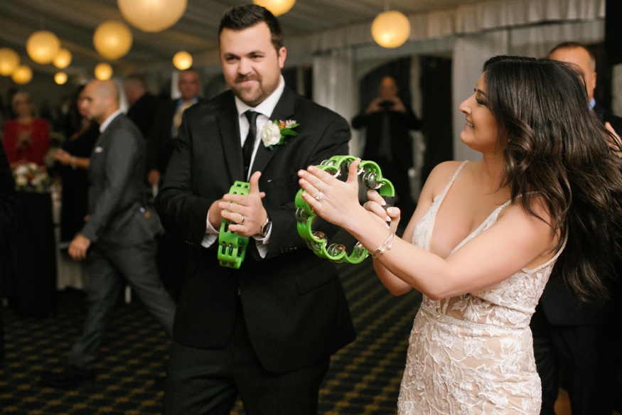 Bride & Groom entrance at Brandywine Manor House wedding reception.