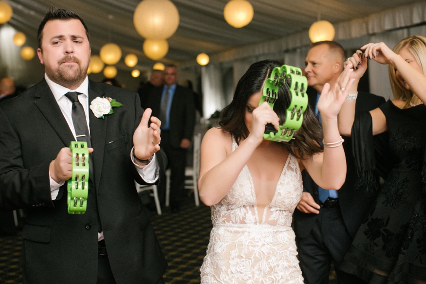 Bride & Groom entrance at Brandywine Manor House wedding reception.