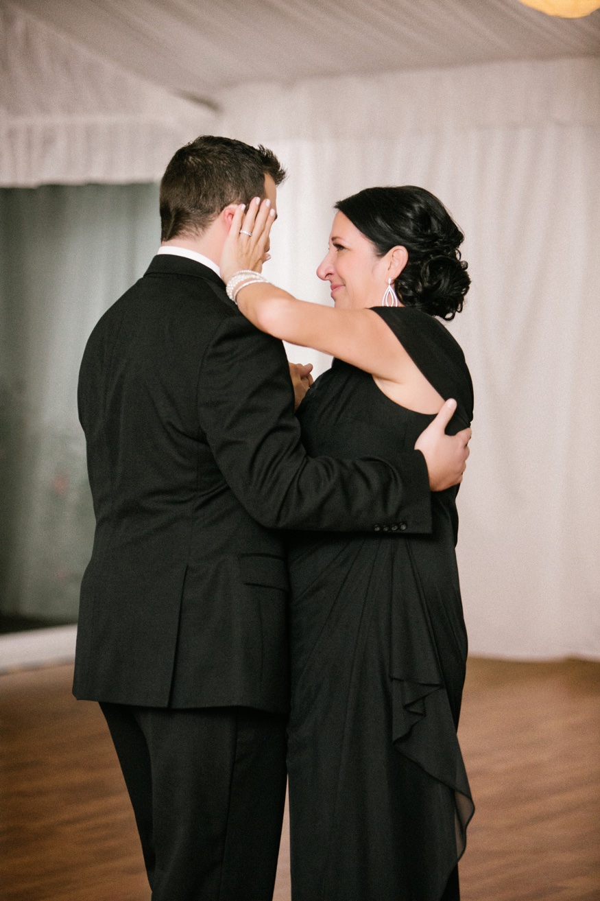 Mother and son dance at Brandywine Manor House wedding.