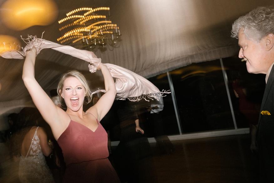 Dancing at Brandywine Manor House wedding reception. DJ Ben Ostroff from EBE.