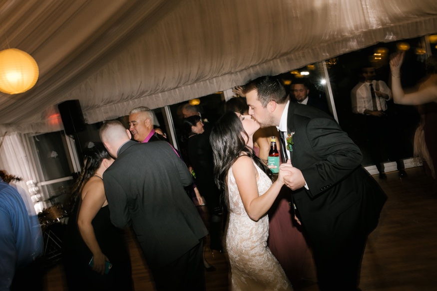 Dancing at Brandywine Manor House wedding reception. DJ Ben Ostroff from EBE.
