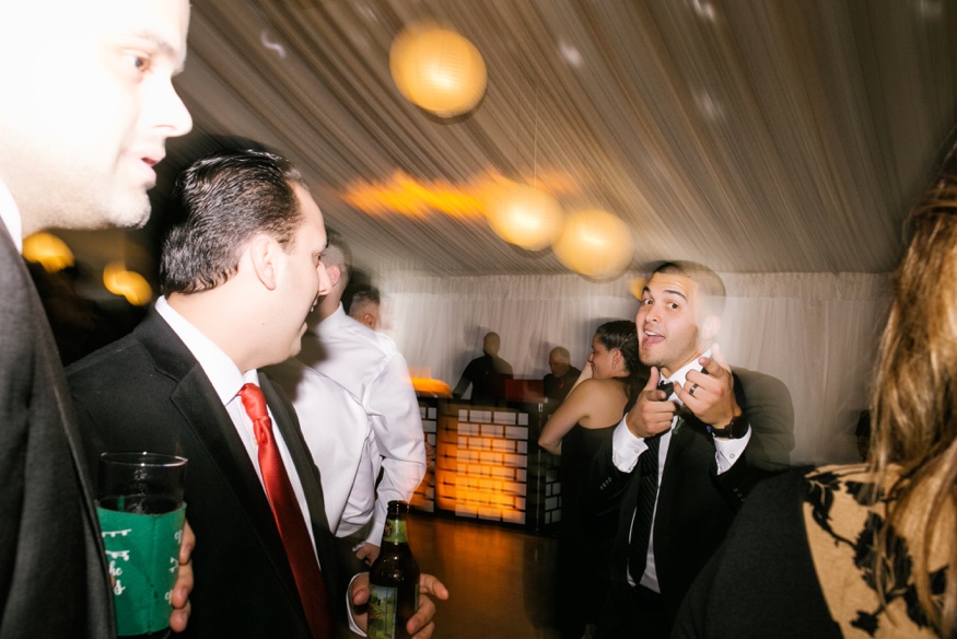 Dancing at Brandywine Manor House wedding reception. DJ Ben Ostroff from EBE.