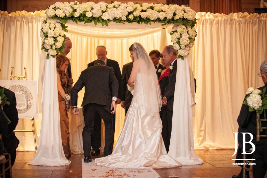 Crystal Tea Room Philadelphia wedding reception dancing candid