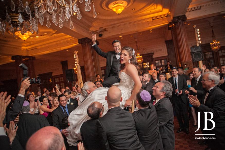 Crystal Tea Room Philadelphia wedding reception guests celebration