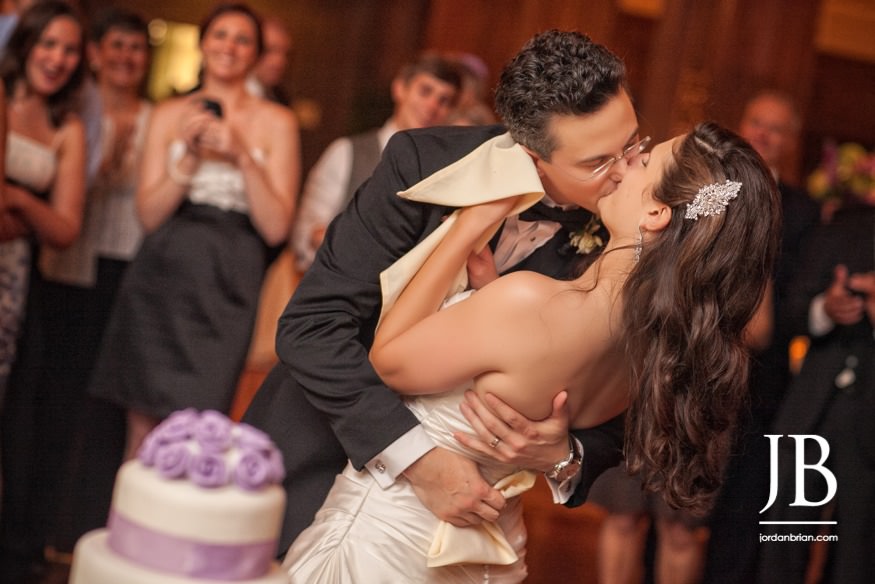 Elana and Spencer night portrait City Hall Philadelphia wedding