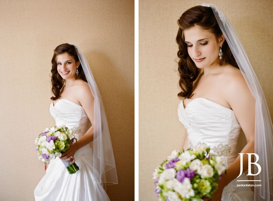 Elana and Spencer wedding day portraits Philadelphia City Hall wedding
