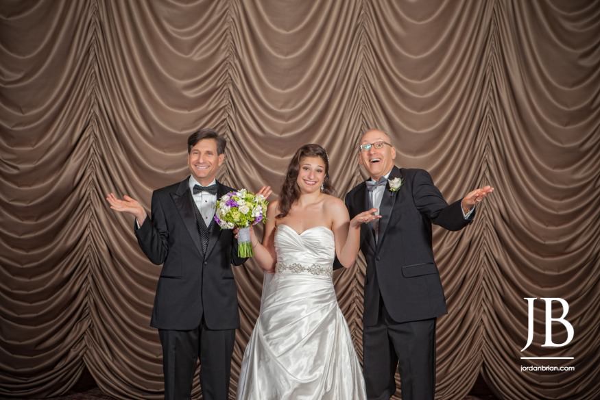 Elana and Spencer wedding portrait Crystal Tea Room Philadelphia evening