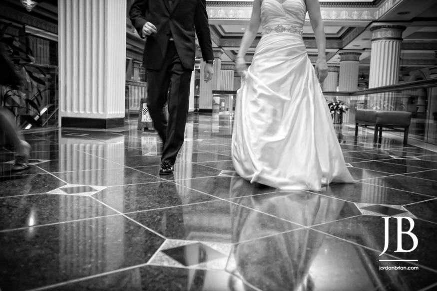Crystal Tea Room Philadelphia wedding reception dancing guests