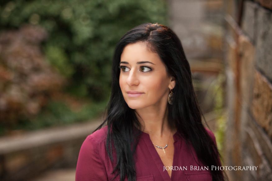 portrait of bride for new york city engagement photos