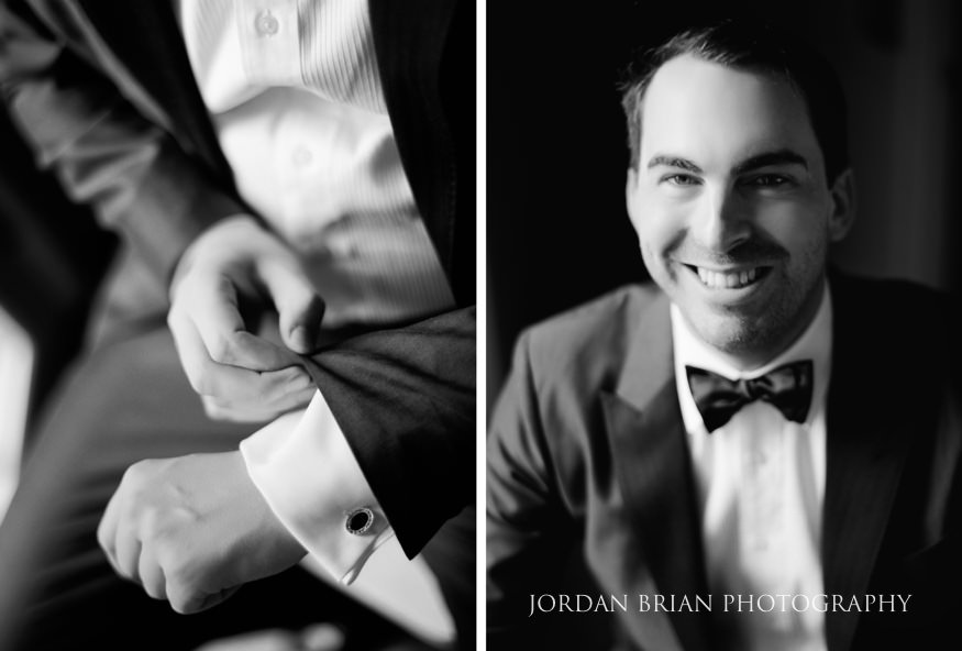 portraits of groom getting ready before wedding