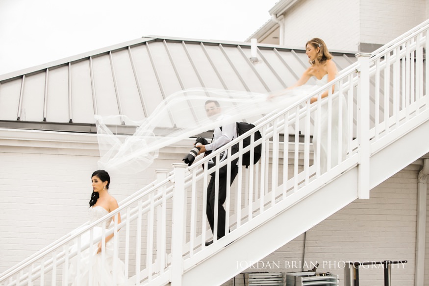 second photographer captured in frame at Rehoboth Beach Country Club wedding