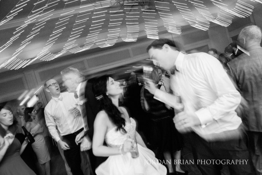 bride and groom dancing at rehoboth beach country club wedding