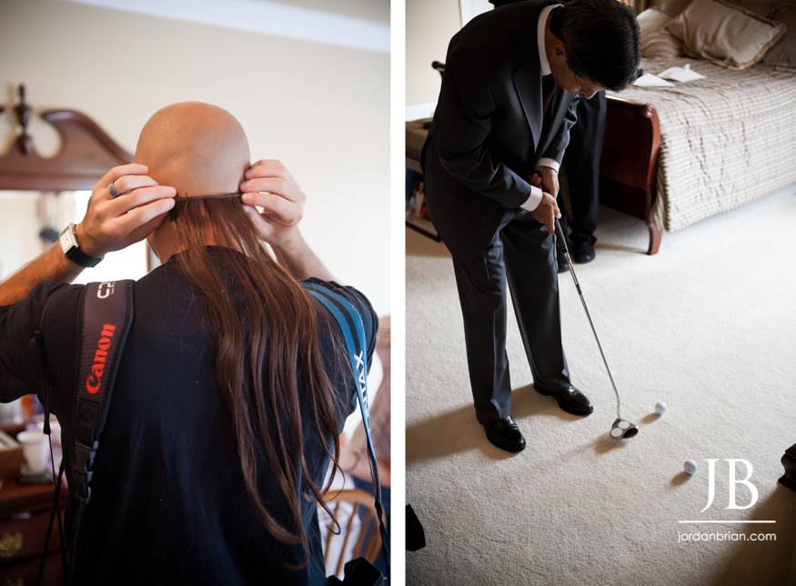 Emily and Thom playful portrait National Constitution Center wedding