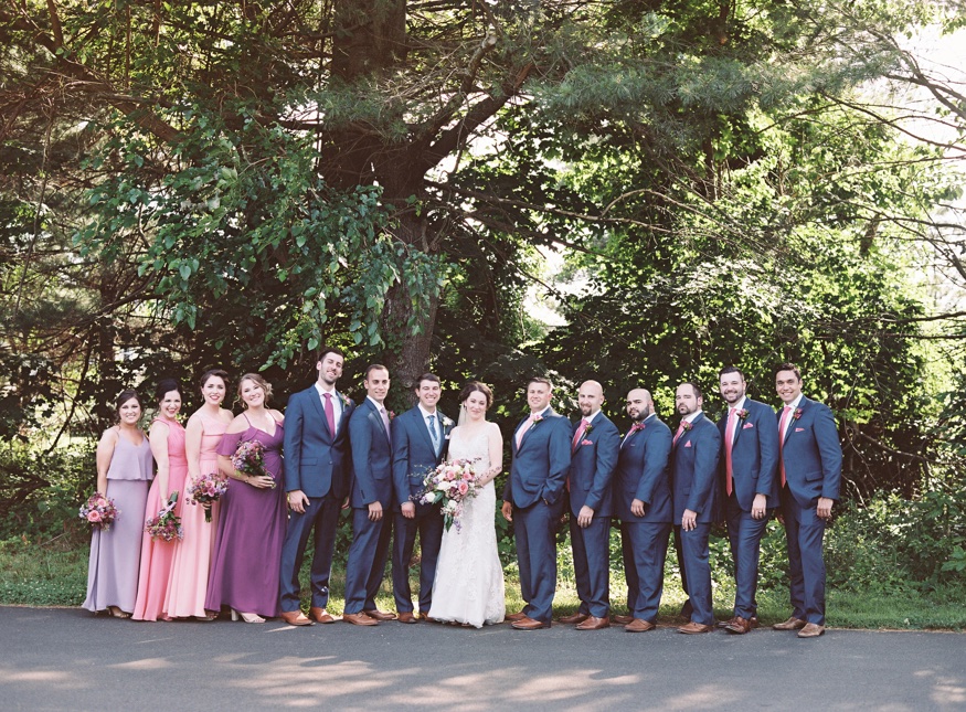 Bride and groom portraits at Neshaminy State Park before Pen Ryn wedding.