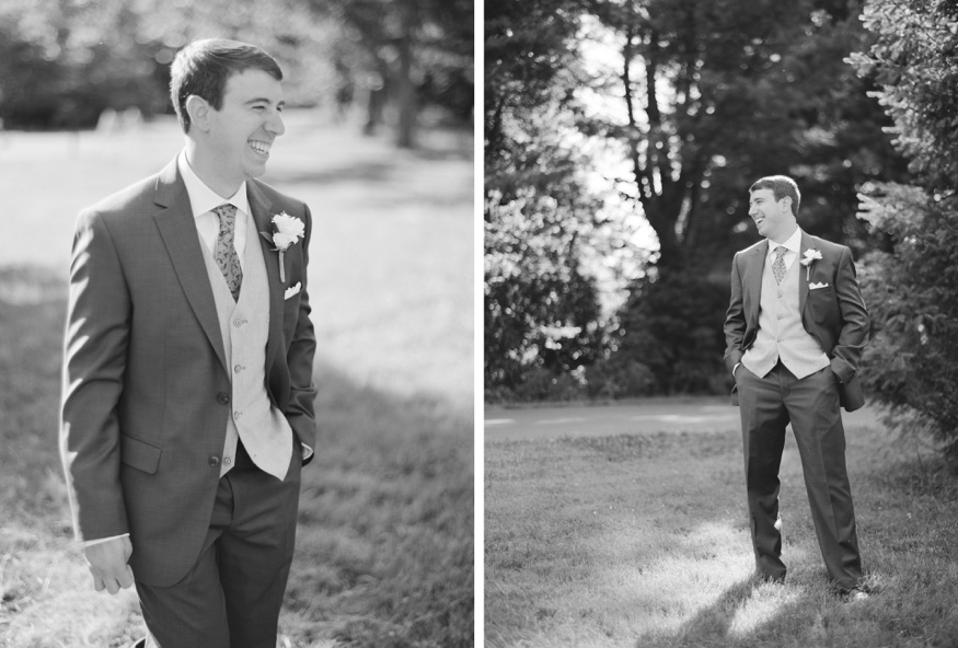Bride and groom portraits at Neshaminy State Park before Pen Ryn wedding.