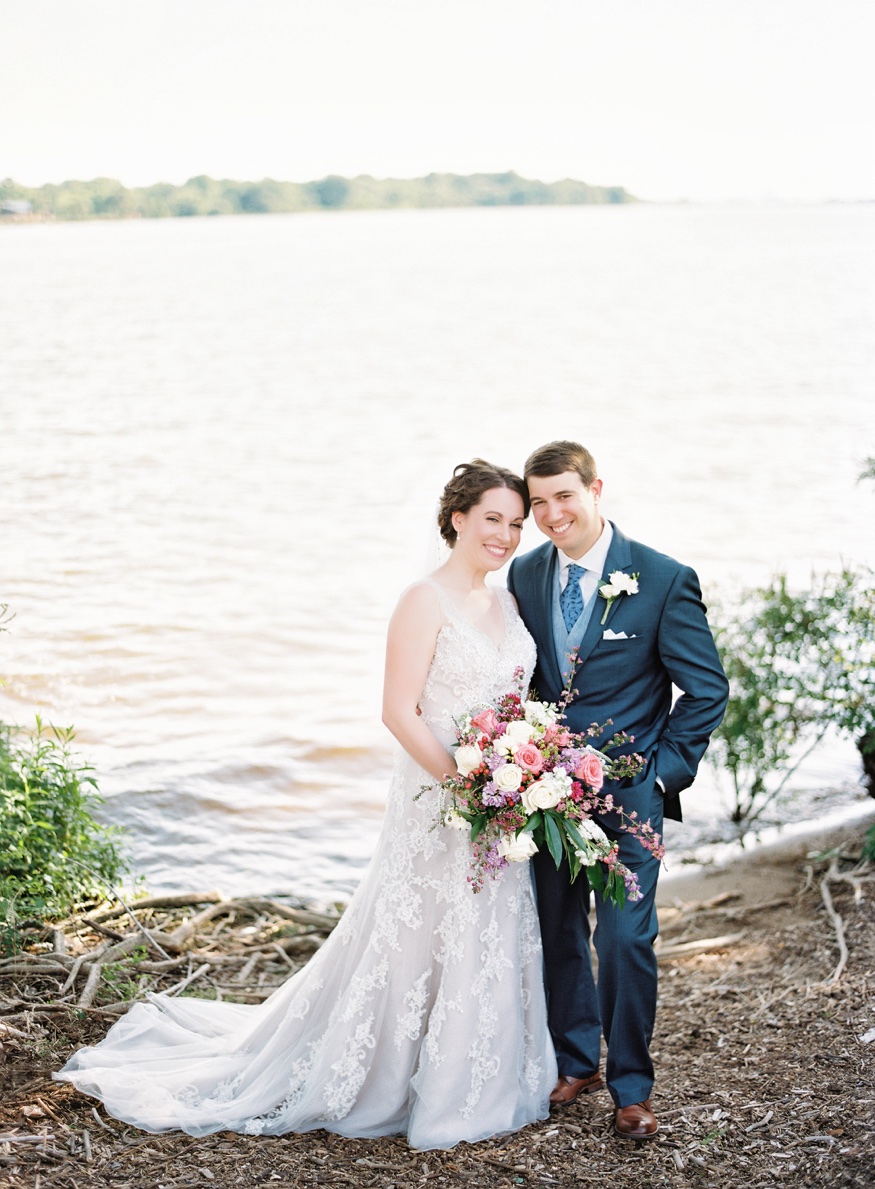Bride and groom portraits at Neshaminy State Park before Pen Ryn wedding.