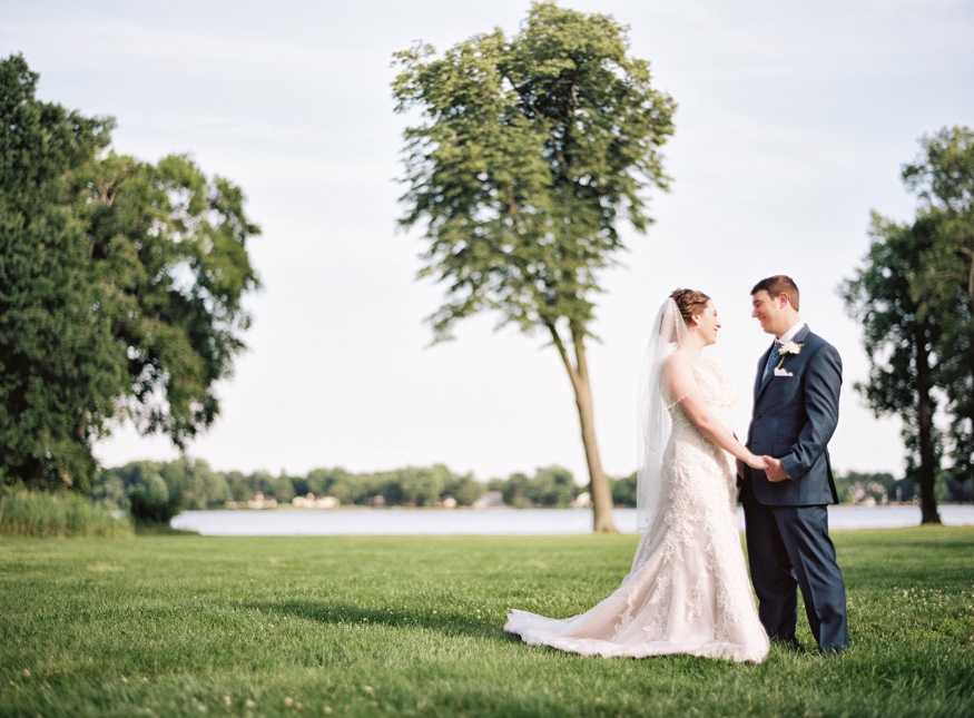 Bride and groom portraits at Pen Ryn wedding.