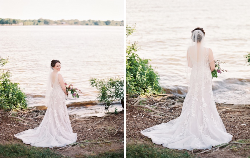 Bride and groom portraits at Neshaminy State Park before Pen Ryn wedding.