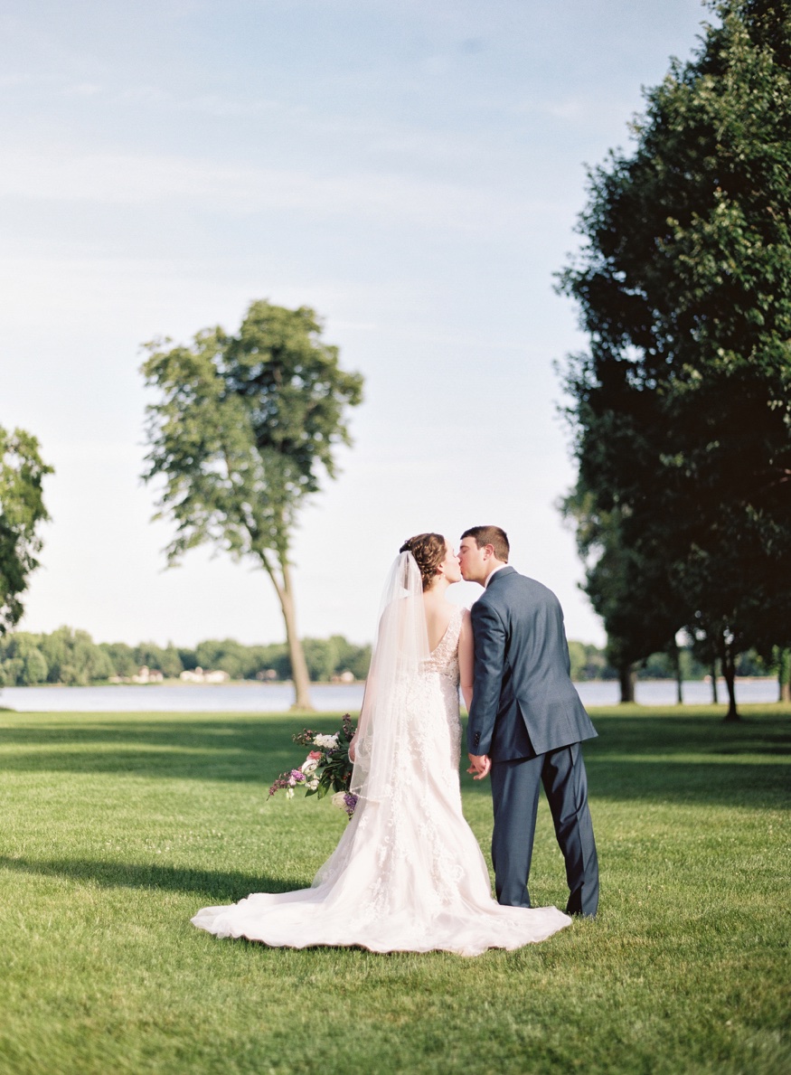 Bride and groom portraits at Pen Ryn wedding.