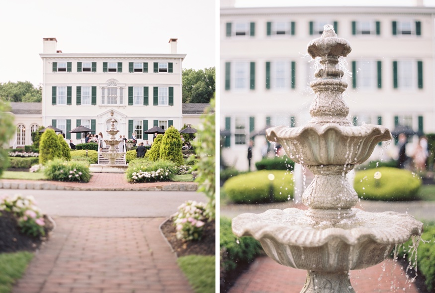 Outdoor wedding ceremony at Pen Ryn Estate wedding.
