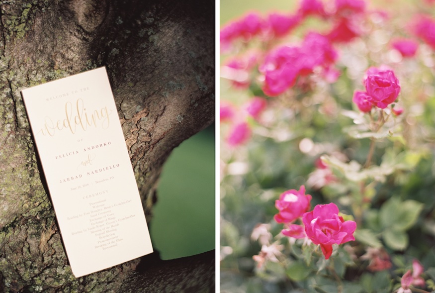 Outdoor wedding ceremony at Pen Ryn Estate wedding.