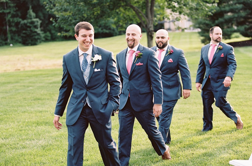 Outdoor wedding ceremony at Pen Ryn Estate wedding.