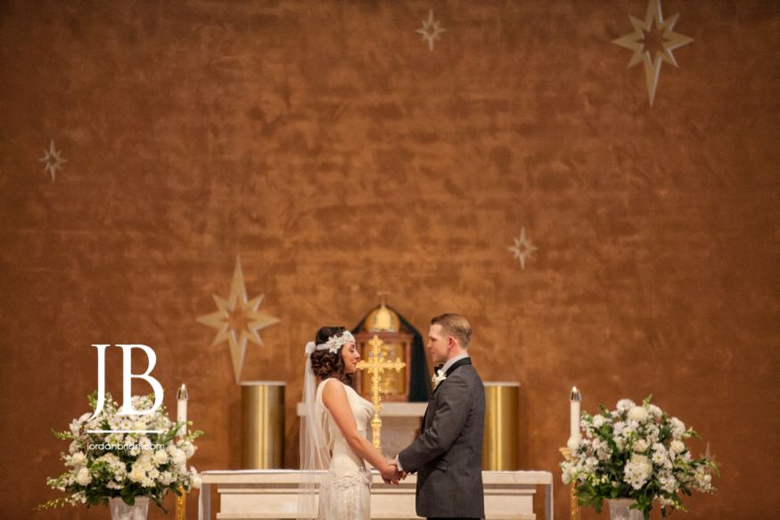 Ceremony moment from Francesca and Michael's Hamilton church wedding